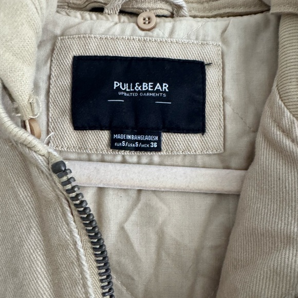 Pull&Bear Khaki Hooded Jacket - Picture 5 of 8
